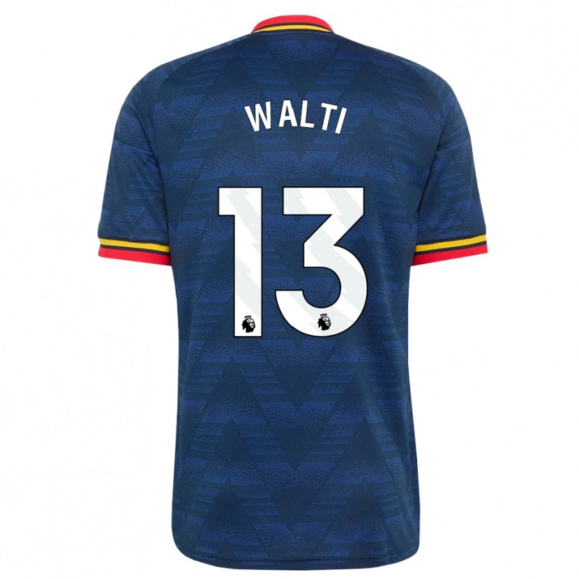 Danxen Damen Lia Walti #13 Mitternachtsblau Gelb Rot Auswärtstrikot Trikot 2026/27 T-Shirt Schweiz