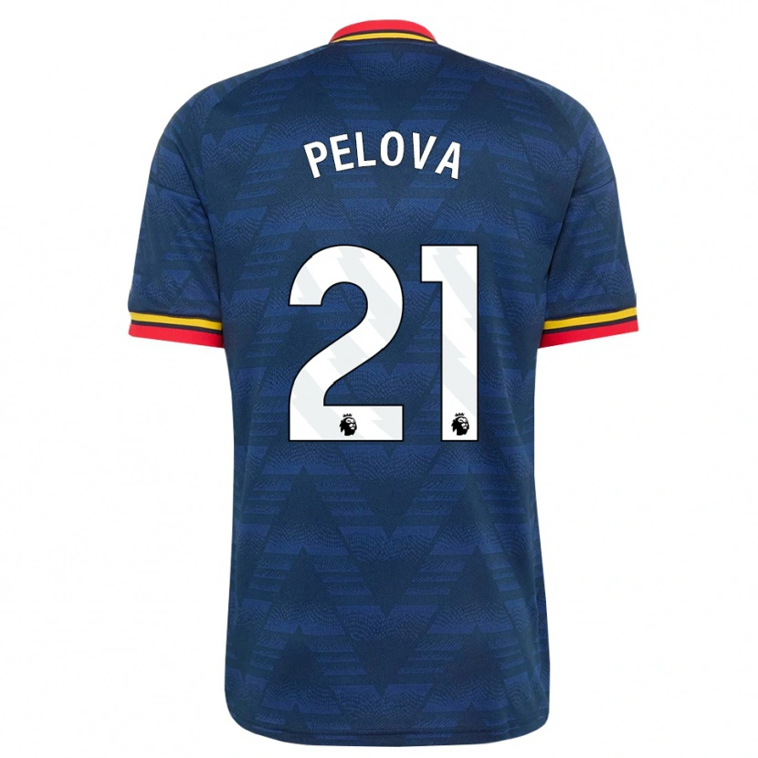 Danxen Damen Victoria Pelova #21 Mitternachtsblau Gelb Rot Auswärtstrikot Trikot 2026/27 T-Shirt Schweiz
