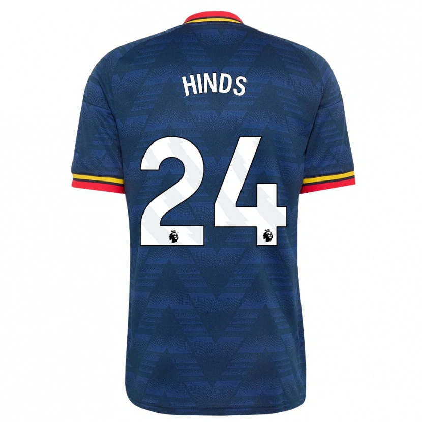 Danxen Damen Taylor Hinds #24 Mitternachtsblau Gelb Rot Auswärtstrikot Trikot 2026/27 T-Shirt Schweiz