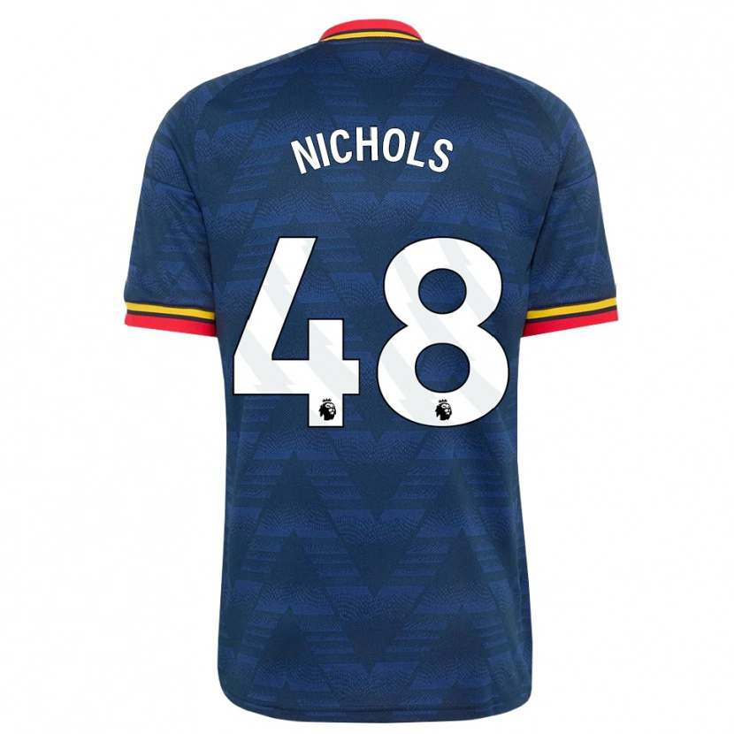 Danxen Damen Josh Nichols #48 Mitternachtsblau Gelb Rot Auswärtstrikot Trikot 2026/27 T-Shirt Schweiz