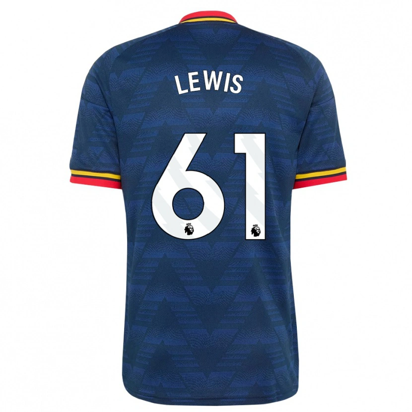 Danxen Damen George Lewis #61 Mitternachtsblau Gelb Rot Auswärtstrikot Trikot 2026/27 T-Shirt Schweiz
