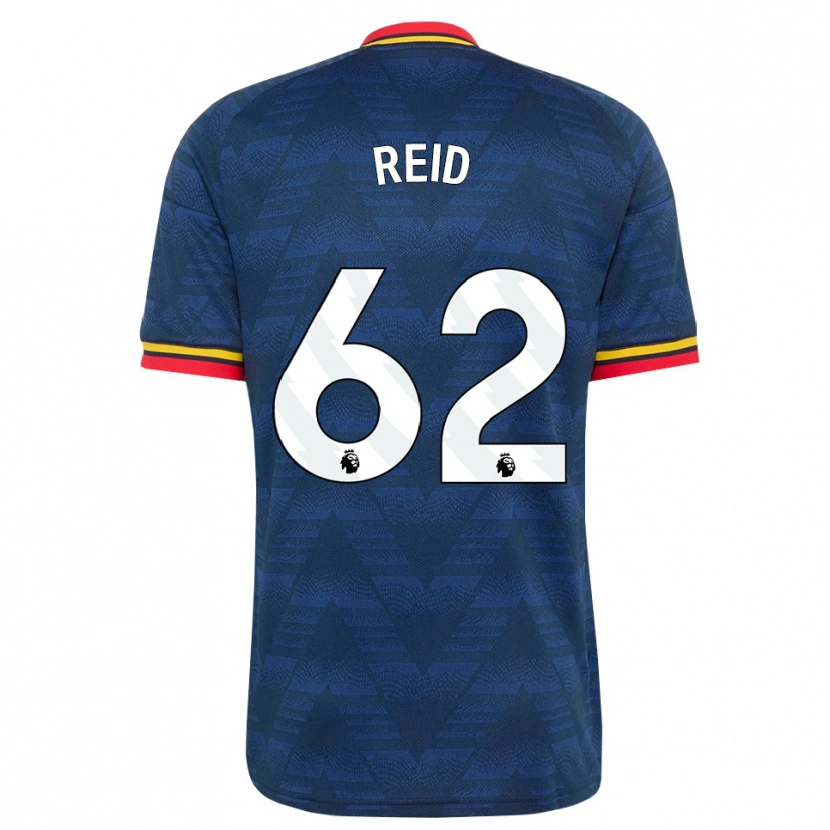 Danxen Damen Katie Reid #62 Mitternachtsblau Gelb Rot Auswärtstrikot Trikot 2026/27 T-Shirt Schweiz