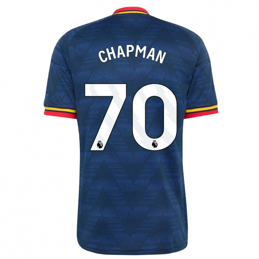 Danxen Damen Samuel Chapman #70 Mitternachtsblau Gelb Rot Auswärtstrikot Trikot 2026/27 T-Shirt Schweiz