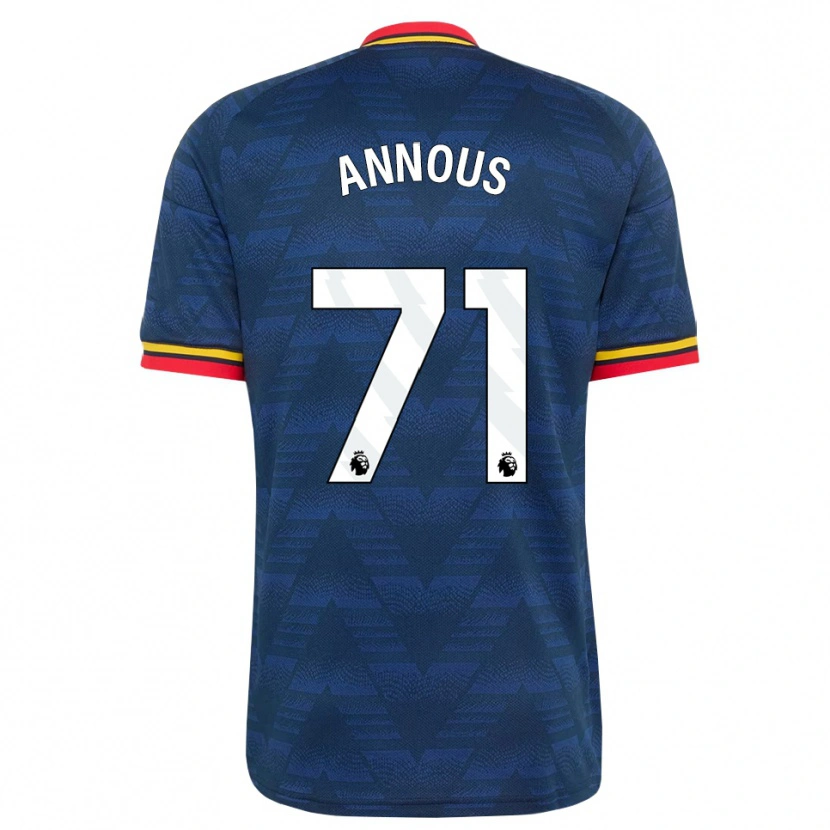 Danxen Damen Andre Harriman-Annous #71 Mitternachtsblau Gelb Rot Auswärtstrikot Trikot 2026/27 T-Shirt Schweiz
