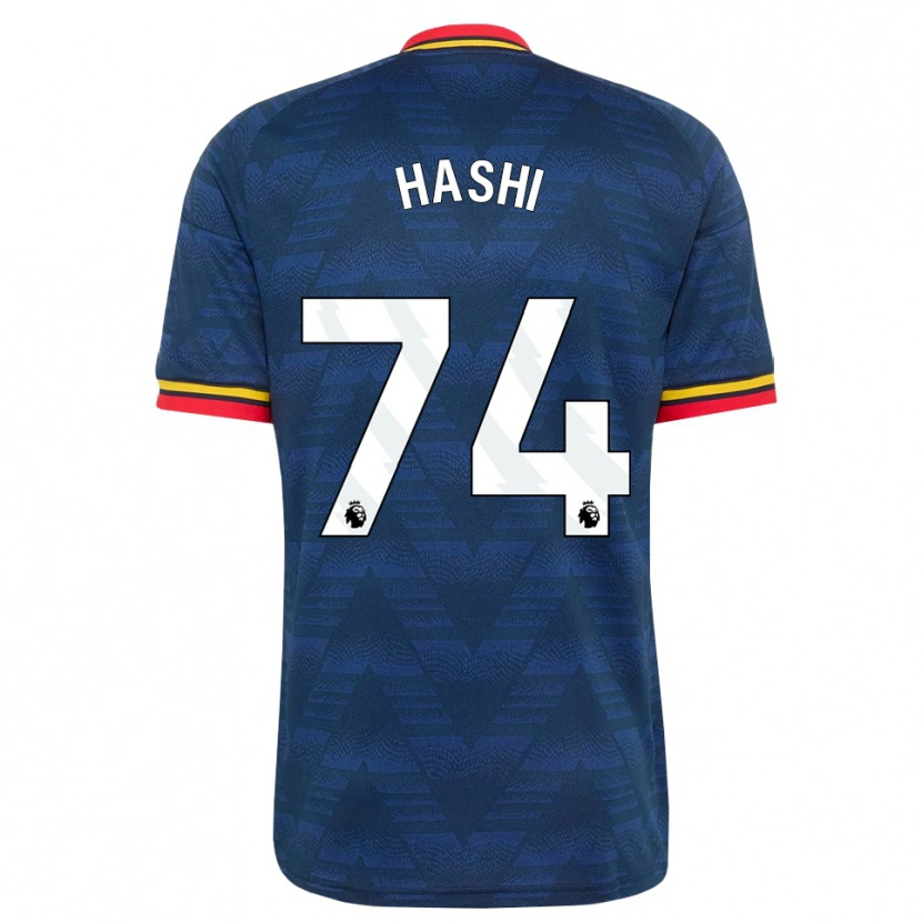 Danxen Damen Maalik Hashi #74 Mitternachtsblau Gelb Rot Auswärtstrikot Trikot 2026/27 T-Shirt Schweiz