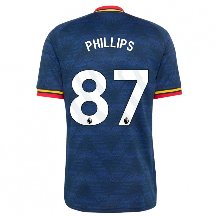 Danxen Damen Bowen Phillips #87 Mitternachtsblau Gelb Rot Auswärtstrikot Trikot 2026/27 T-Shirt Schweiz