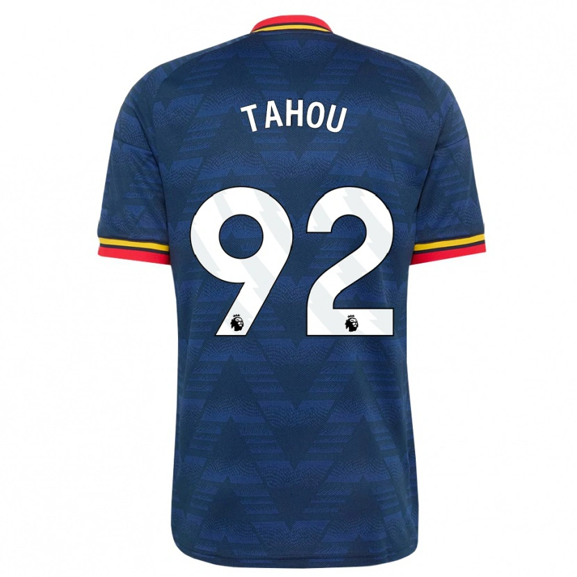 Danxen Damen Joshua Tahou #92 Mitternachtsblau Gelb Rot Auswärtstrikot Trikot 2026/27 T-Shirt Schweiz