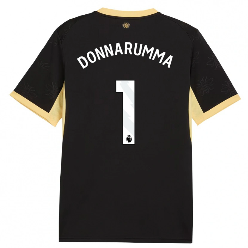 Danxen Damen Gianluigi Donnarumma #1 Schwarz Gelb Auswärtstrikot Trikot 2026/27 T-Shirt Schweiz