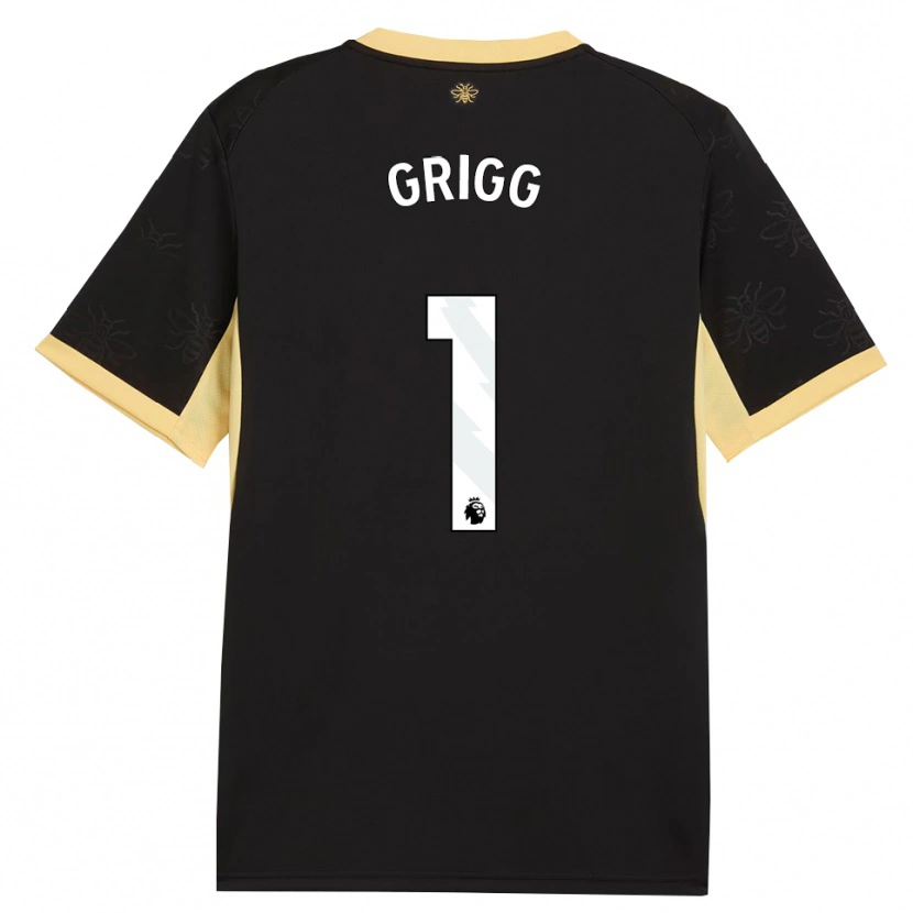 Danxen Damen Finley Grigg #1 Schwarz Gelb Auswärtstrikot Trikot 2026/27 T-Shirt Schweiz