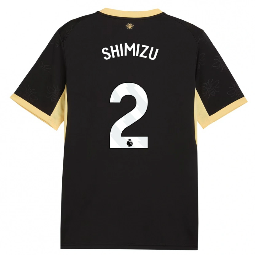 Danxen Damen Risa Shimizu #2 Schwarz Gelb Auswärtstrikot Trikot 2026/27 T-Shirt Schweiz