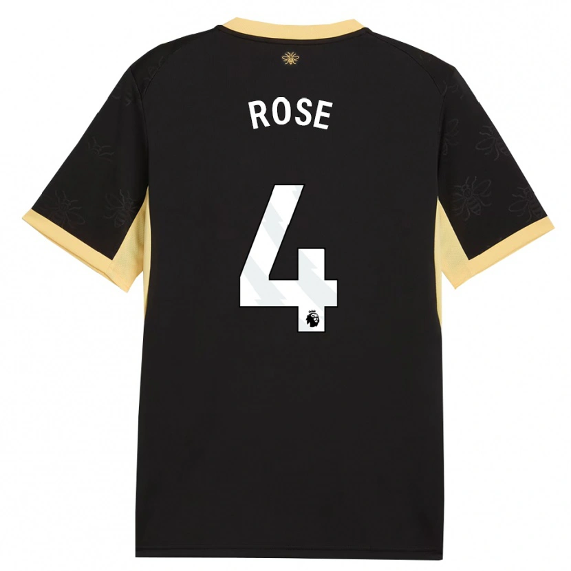 Danxen Damen Jade Rose #4 Schwarz Gelb Auswärtstrikot Trikot 2026/27 T-Shirt Schweiz