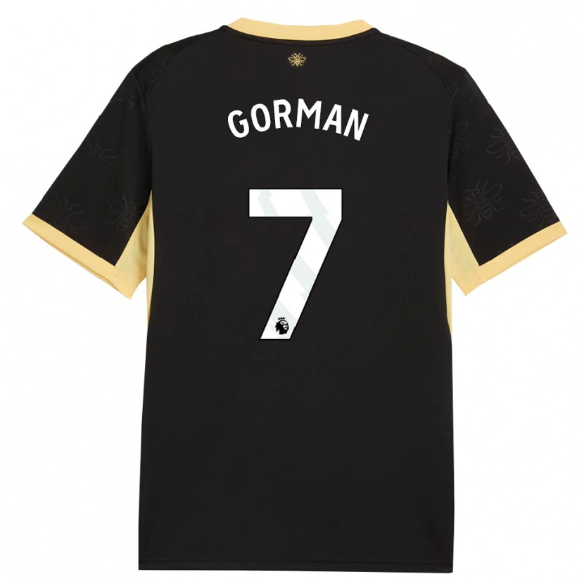 Danxen Damen Finlay Gorman #7 Schwarz Gelb Auswärtstrikot Trikot 2026/27 T-Shirt Schweiz