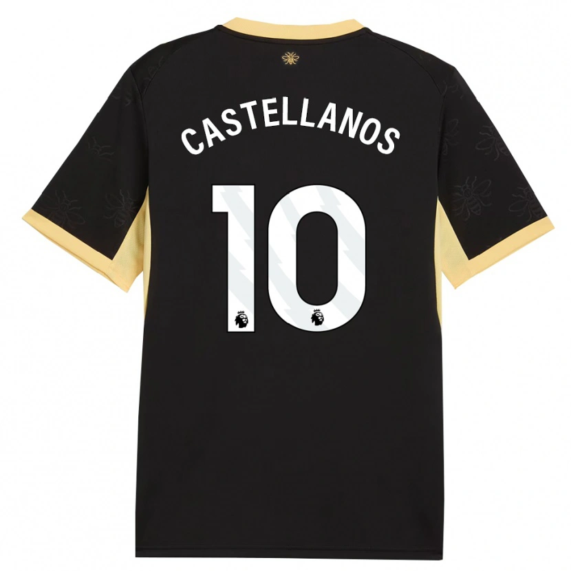 Danxen Damen Deyna Castellanos #10 Schwarz Gelb Auswärtstrikot Trikot 2026/27 T-Shirt Schweiz