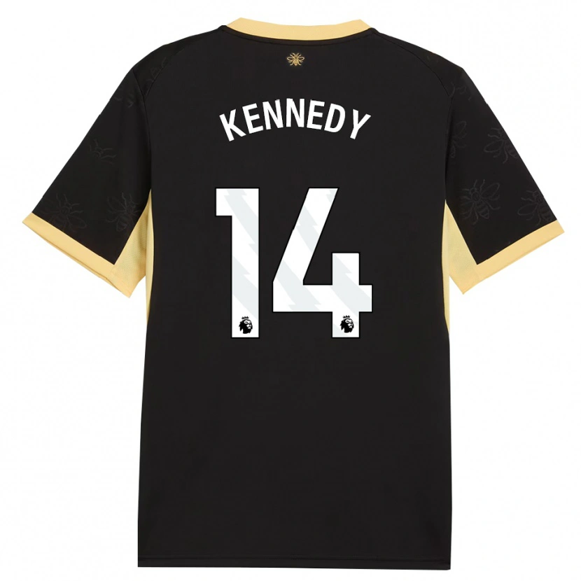 Danxen Damen Alanna Kennedy #14 Schwarz Gelb Auswärtstrikot Trikot 2026/27 T-Shirt Schweiz