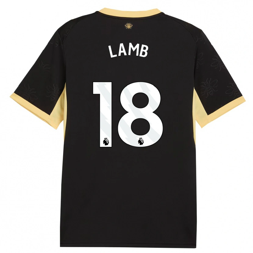 Danxen Damen Teddie Lamb #18 Schwarz Gelb Auswärtstrikot Trikot 2026/27 T-Shirt Schweiz