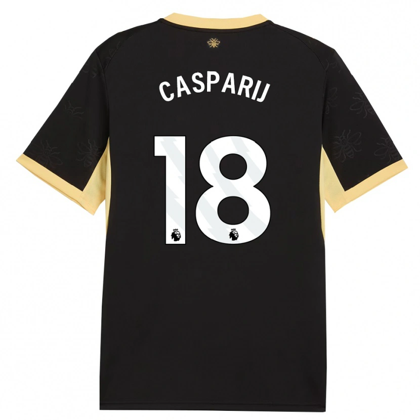 Danxen Damen Kerstin Casparij #18 Schwarz Gelb Auswärtstrikot Trikot 2026/27 T-Shirt Schweiz