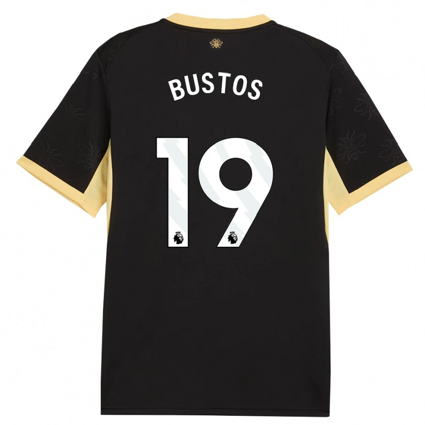 Danxen Damen Nahuel Bustos #19 Schwarz Gelb Auswärtstrikot Trikot 2026/27 T-Shirt Schweiz