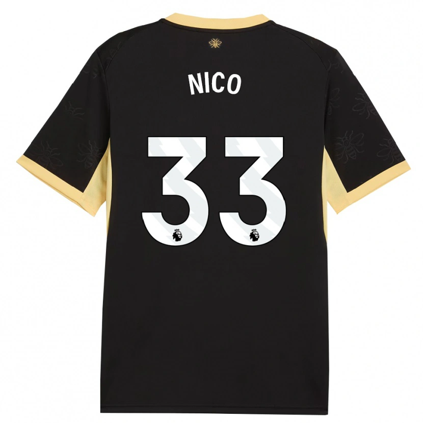 Danxen Damen Nico O'reilly #33 Schwarz Gelb Auswärtstrikot Trikot 2026/27 T-Shirt Schweiz