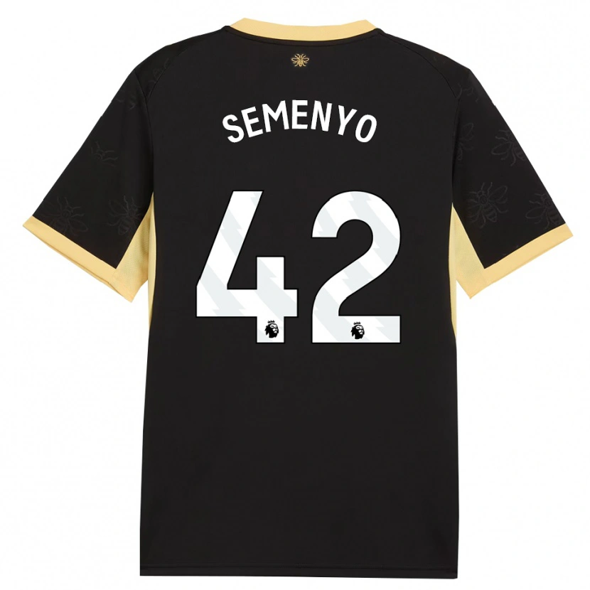 Danxen Damen Antoine Semenyo #42 Schwarz Gelb Auswärtstrikot Trikot 2026/27 T-Shirt Schweiz
