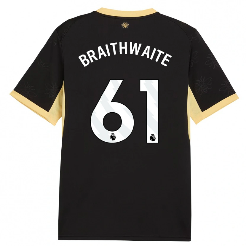 Danxen Damen Kaden Braithwaite #61 Schwarz Gelb Auswärtstrikot Trikot 2026/27 T-Shirt Schweiz
