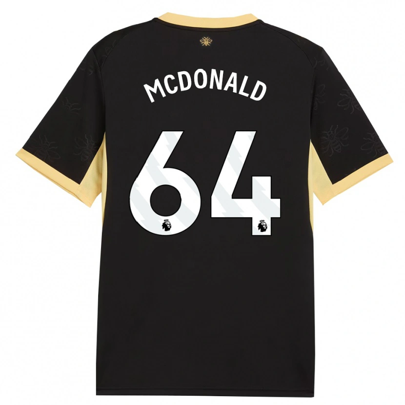 Danxen Damen Rowan Mcdonald #64 Schwarz Gelb Auswärtstrikot Trikot 2026/27 T-Shirt Schweiz
