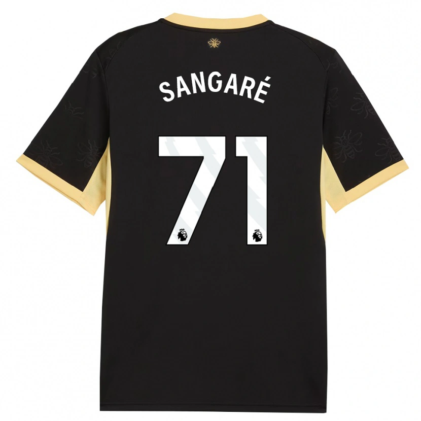 Danxen Damen Mahamadou Sangaré #71 Schwarz Gelb Auswärtstrikot Trikot 2026/27 T-Shirt Schweiz