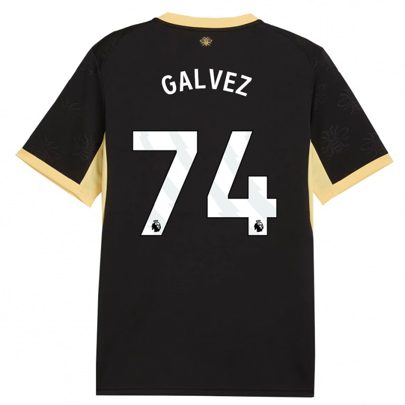 Danxen Damen Tomas Galvez #74 Schwarz Gelb Auswärtstrikot Trikot 2026/27 T-Shirt Schweiz