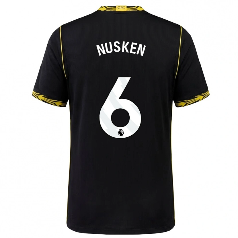 Danxen Damen Sjoeke Nüsken #6 Schwarz Gelb Auswärtstrikot Trikot 2026/27 T-Shirt Schweiz