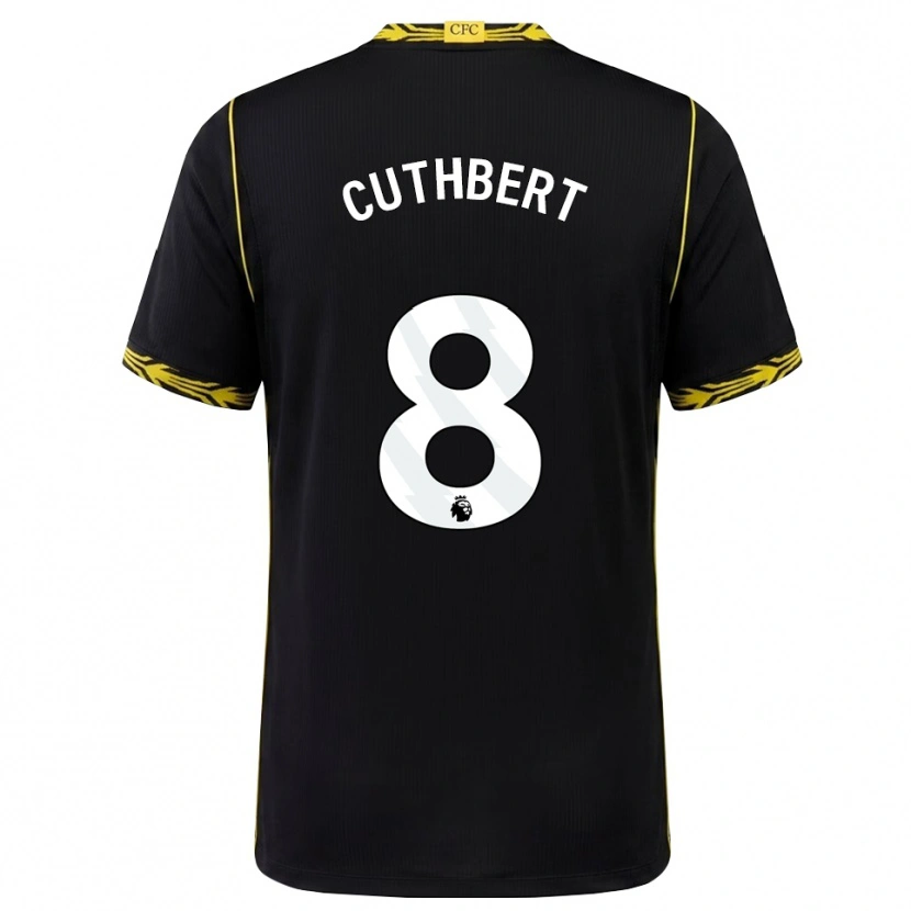 Danxen Damen Erin Cuthbert #8 Schwarz Gelb Auswärtstrikot Trikot 2026/27 T-Shirt Schweiz
