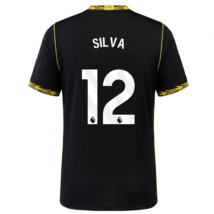 Danxen Damen Isago Silva #12 Schwarz Gelb Auswärtstrikot Trikot 2026/27 T-Shirt Schweiz