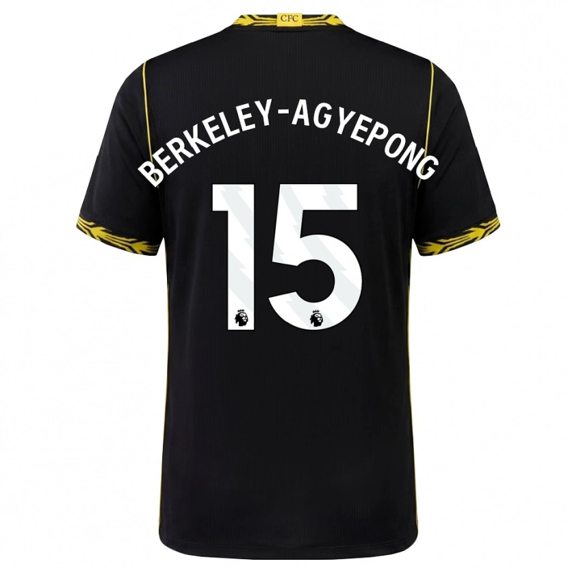 Danxen Damen Jeremiah Berkeley-Agyepong #15 Schwarz Gelb Auswärtstrikot Trikot 2026/27 T-Shirt Schweiz