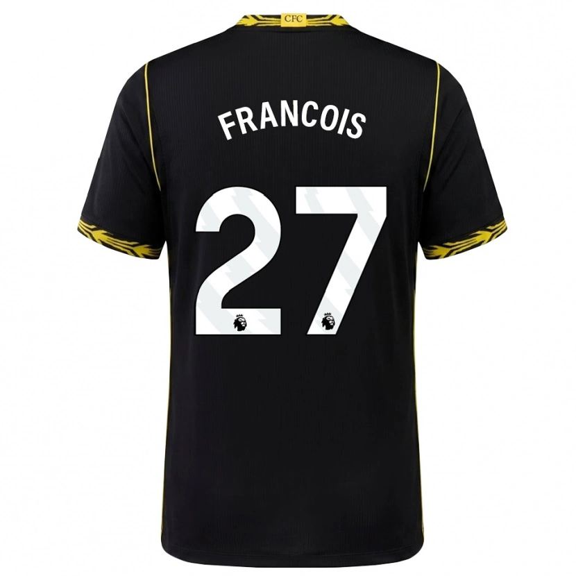 Danxen Damen Oriane Jean-François #27 Schwarz Gelb Auswärtstrikot Trikot 2026/27 T-Shirt Schweiz