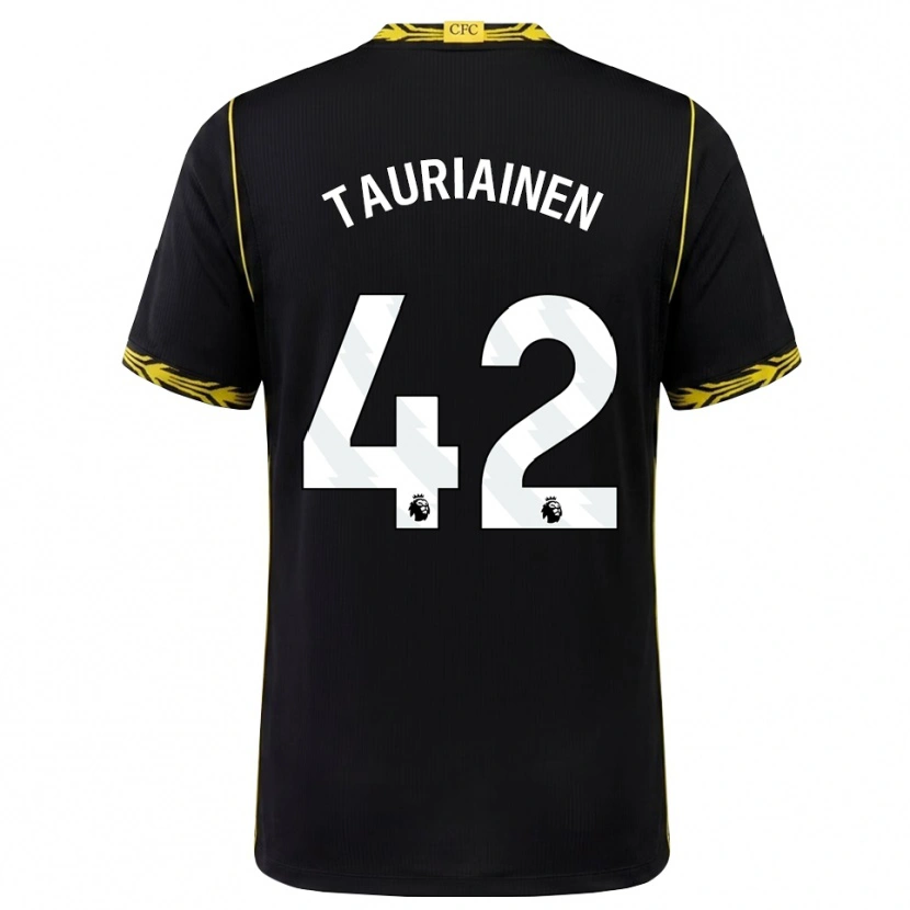 Danxen Damen Jimi Tauriainen #42 Schwarz Gelb Auswärtstrikot Trikot 2026/27 T-Shirt Schweiz