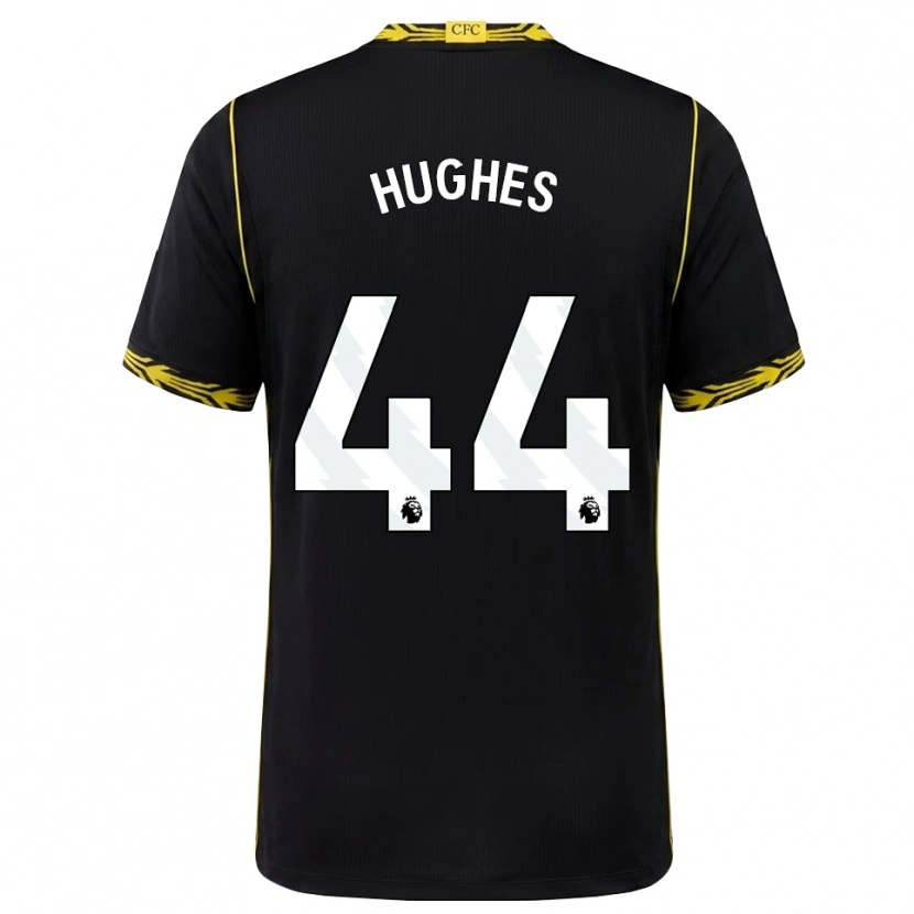 Danxen Damen Brodi Hughes #44 Schwarz Gelb Auswärtstrikot Trikot 2026/27 T-Shirt Schweiz