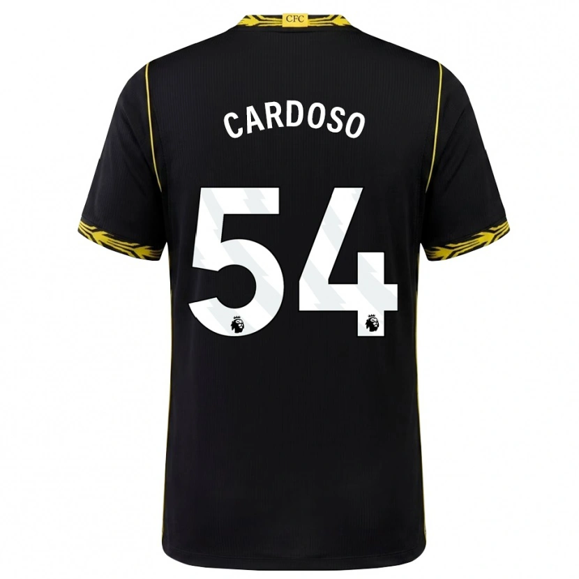 Danxen Damen Leo Cardoso #54 Schwarz Gelb Auswärtstrikot Trikot 2026/27 T-Shirt Schweiz