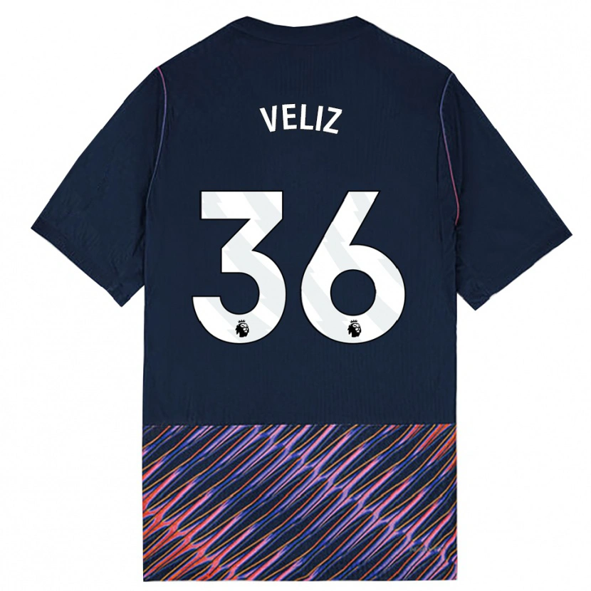 Danxen Damen Alejo Véliz #36 Königlich Blau Weiß Auswärtstrikot Trikot 2026/27 T-Shirt Schweiz