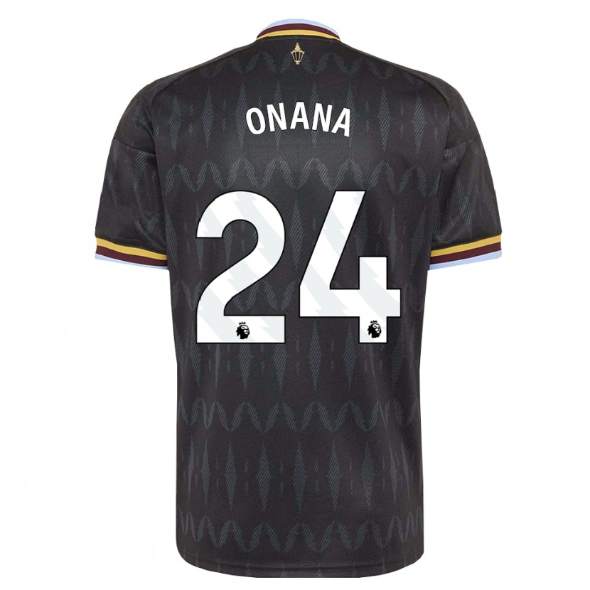 Danxen Damen Amadou Onana #24 Kornblumenblau Schwarz Gelb Auswärtstrikot Trikot 2026/27 T-Shirt Schweiz
