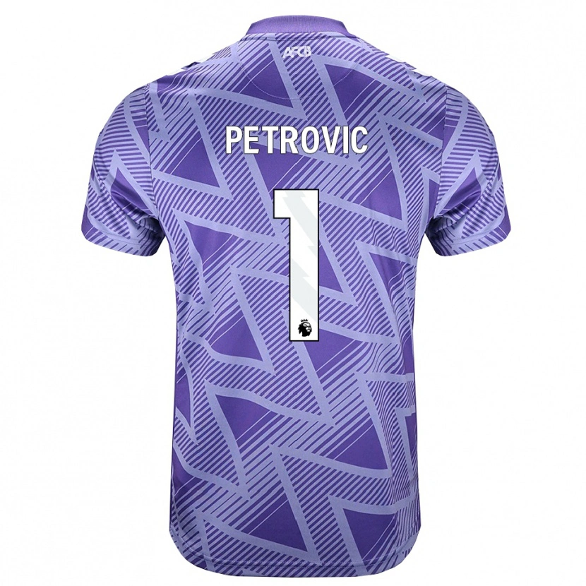 Danxen Damen Djordje Petrovic #1 Blassesviolett Rot Weiß Auswärtstrikot Trikot 2026/27 T-Shirt Schweiz