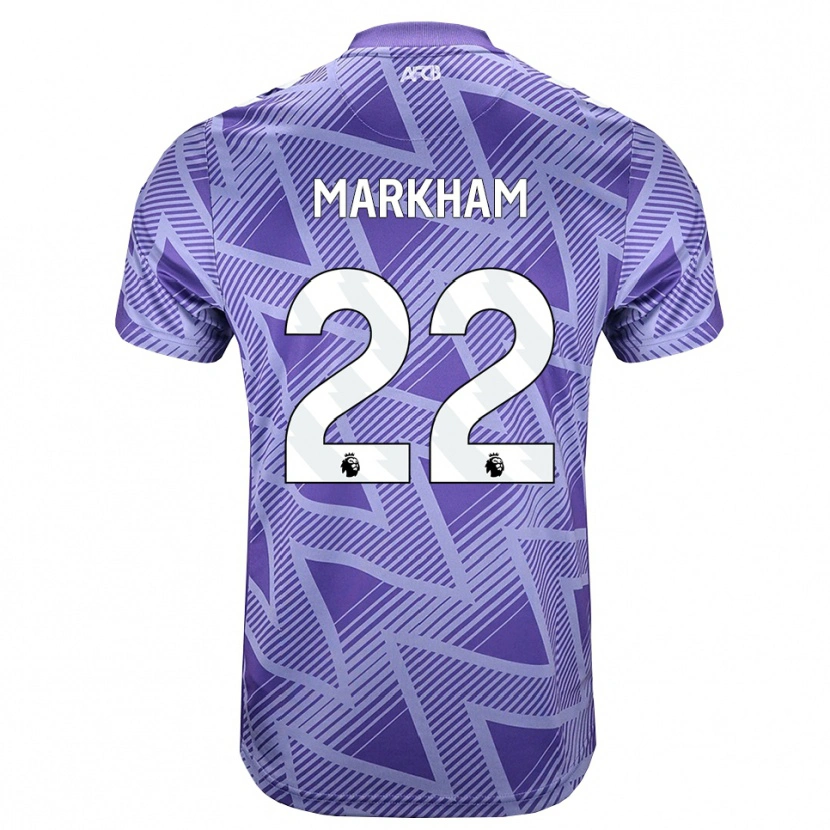 Danxen Damen Jenna Markham #22 Blassesviolett Rot Weiß Auswärtstrikot Trikot 2026/27 T-Shirt Schweiz
