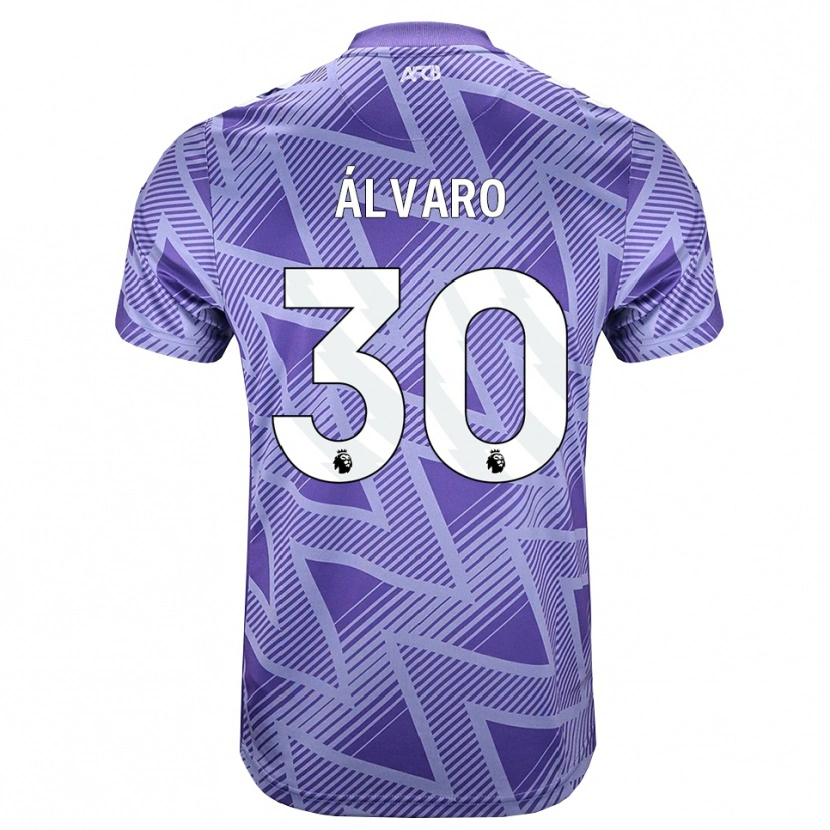 Danxen Damen Álvaro Rodríguez #30 Blassesviolett Rot Weiß Auswärtstrikot Trikot 2026/27 T-Shirt Schweiz