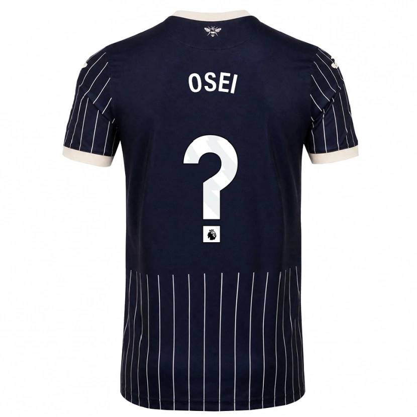 Danxen Damen Mark Osei #0 Schwarz Weiß Auswärtstrikot Trikot 2026/27 T-Shirt Schweiz