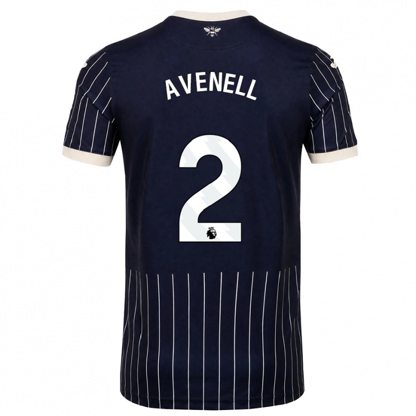 Danxen Damen Caelan Avenell #2 Schwarz Weiß Auswärtstrikot Trikot 2026/27 T-Shirt Schweiz