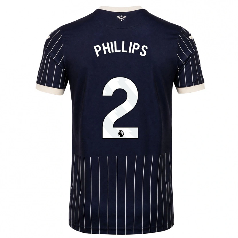 Danxen Damen Maddie Phillips #2 Schwarz Weiß Auswärtstrikot Trikot 2026/27 T-Shirt Schweiz