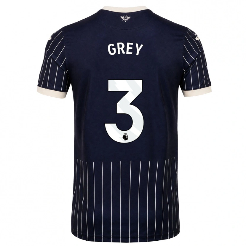 Danxen Damen Andre Grey #3 Schwarz Weiß Auswärtstrikot Trikot 2026/27 T-Shirt Schweiz