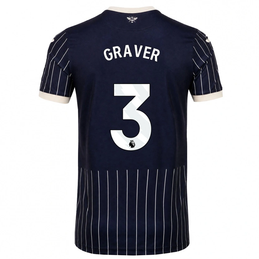 Danxen Damen Regan Graver #3 Schwarz Weiß Auswärtstrikot Trikot 2026/27 T-Shirt Schweiz