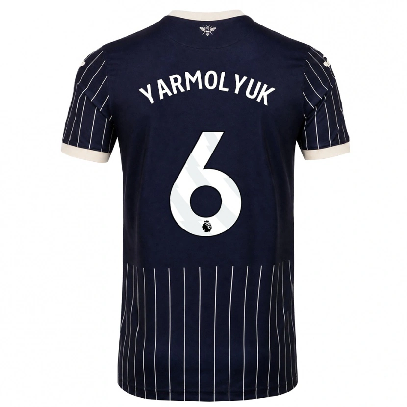Danxen Damen Yegor Yarmolyuk #6 Schwarz Weiß Auswärtstrikot Trikot 2026/27 T-Shirt Schweiz