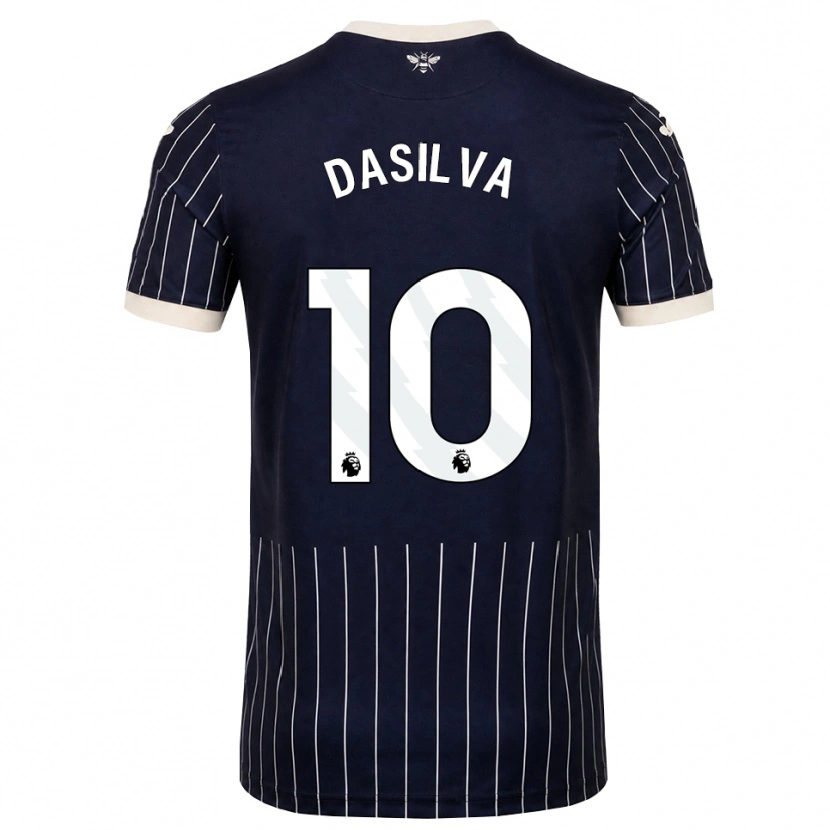 Danxen Damen Josh Dasilva #10 Schwarz Weiß Auswärtstrikot Trikot 2026/27 T-Shirt Schweiz