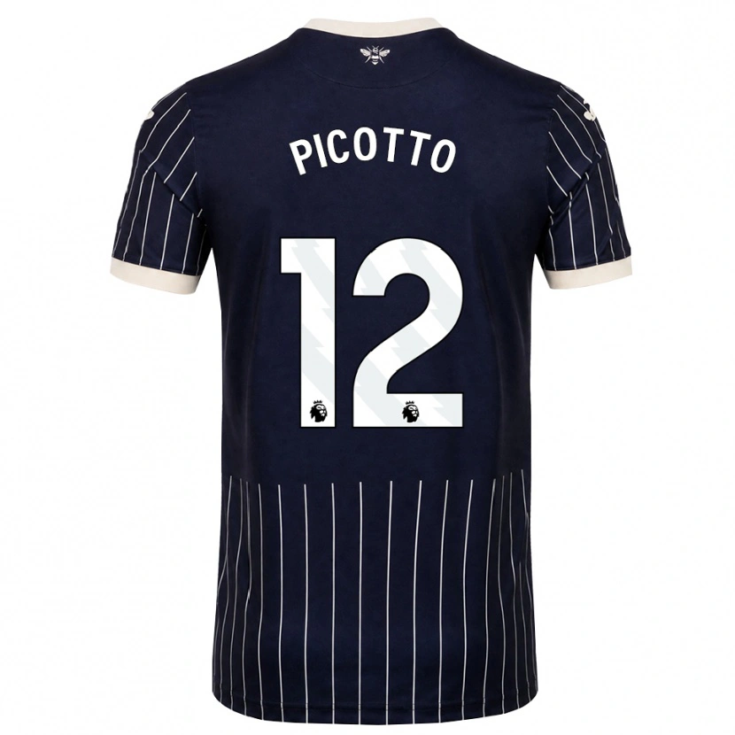 Danxen Damen Luca Picotto #12 Schwarz Weiß Auswärtstrikot Trikot 2026/27 T-Shirt Schweiz