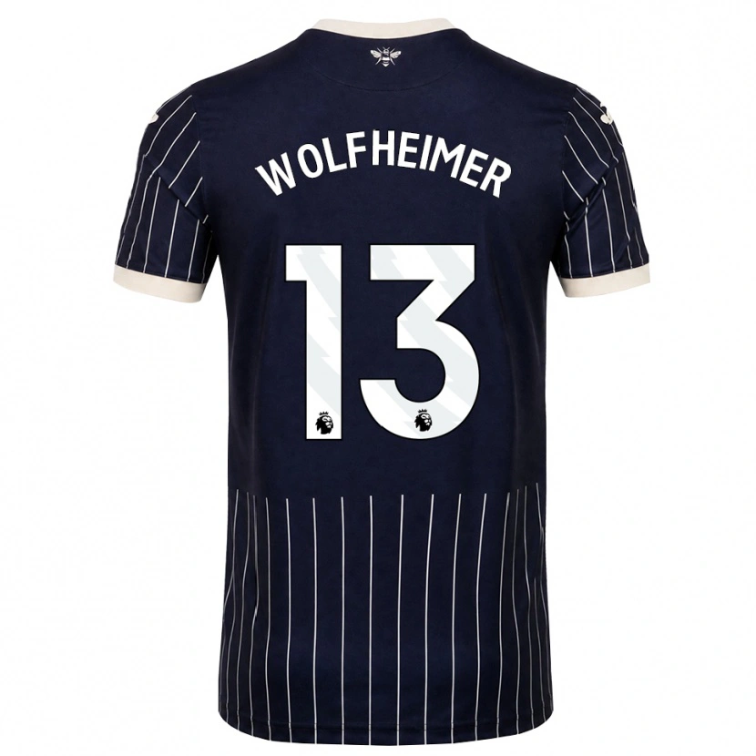 Danxen Damen Connor Wolfheimer #13 Schwarz Weiß Auswärtstrikot Trikot 2026/27 T-Shirt Schweiz