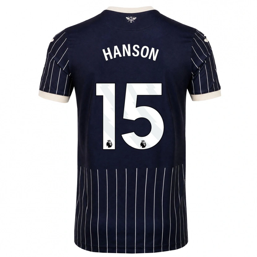Danxen Damen Jacob Hanson #15 Schwarz Weiß Auswärtstrikot Trikot 2026/27 T-Shirt Schweiz